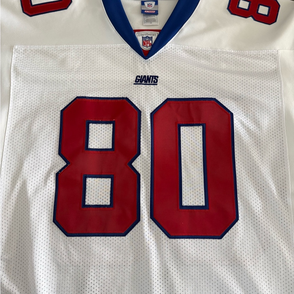 Jeremy Shockey Reebok Authentic White Alternate Jersey Stitched - Size 48